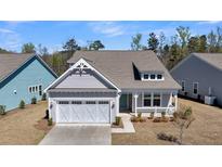 Charming home featuring a two-car garage, front porch, and lovely landscaping at 4075 Aspera Dr, Summerville, SC 29483