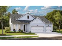 Charming one-story home featuring a two-car garage, covered porch, and manicured lawn at 1128 Darling St, Summerville, SC 29485