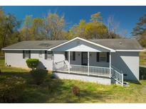 Charming single-story home featuring a gray exterior and a welcoming front porch with white railing at 389 Maggie Rd, Mount Pleasant, SC 29464