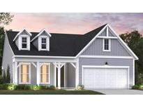 Charming single-Gathering home featuring gray siding, dormer windows, and a two-car garage at 1000 Winding Grove Ln, Moncks Corner, SC 29461