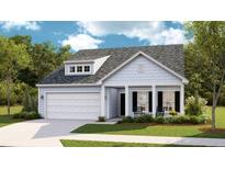 Charming single-Gathering home featuring a two-car garage, covered porch and beautiful landscaped front yard at 257 Camellia Bloom Dr, Moncks Corner, SC 29461