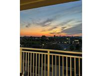 Balcony view overlooking the city skyline during a beautiful sunset at 330 Concord St # 6C, Charleston, SC 29401