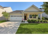 Charming single-story home with a well-maintained lawn and attached two-car garage at 218 Wexford Ct, Summerville, SC 29483