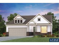Charming single-Gathering home boasting a two-car garage, dormer windows, and stylish brick accents against white siding at 272 Garden Gate Way, Summerville, SC 29486