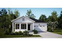 Charming single-Gathering home with a white facade, black roof, well-manicured lawn, and an attached one-car garage at 220 Yalton St, Summerville, SC 29486