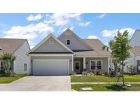 Charming home with a manicured lawn, two car garage and beautiful curb appeal at 629 Snow Owl Dr, Summerville, SC 29486