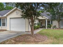Charming single-story home with a well-maintained lawn, attached garage, and inviting front porch at 7896 Montview Rd, North Charleston, SC 29418