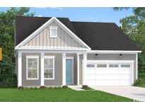 Charming single-story home showcasing stylish siding, a welcoming front porch, and an attached garage at 121 Summerwind Dr, Summerville, SC 29486