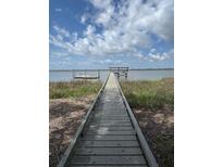 A wooden dock stretches into the water, perfect for boating and enjoying the waterfront at 3360 Baldwin Ln, Green Pond, SC 29446