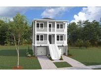 Beautiful two-story home with double porches and stairs leading from driveway at 3118 Vanessa Lynne Blvd, Johns Island, SC 29455