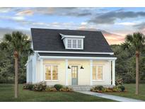Charming one-story home featuring a welcoming front porch and neatly landscaped yard at 822 Gentle Breeze Dr, Summerville, SC 29486