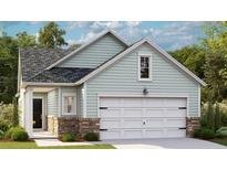 Charming single-Gathering home featuring a two-car garage and stone accents on the lower exterior at 1019 Sagegrass St, Summerville, SC 29485