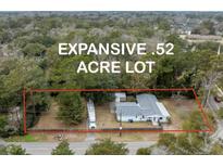 Expansive .52 acre lot featuring a cozy home and private fenced yard shaded by mature trees at 907 Pauline Ave, Charleston, SC 29412