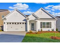Charming single-Gathering home featuring a two-car garage and manicured lawn at 116 Crosscut Ln, Summerville, SC 29486