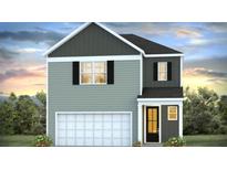 Two-story home featuring a two-car garage, neutral color scheme, and manicured landscaping at 214 Seele St, Summerville, SC 29485