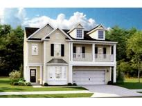 Inviting two story home featuring a double garage and an upper porch at 547 Verdi Drive Dr, Summerville, SC 29486
