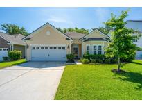Charming single-Gathering home featuring a two-car garage, well-maintained lawn, and inviting curb appeal at 9710 Table Mountain Ln, Ladson, SC 29456