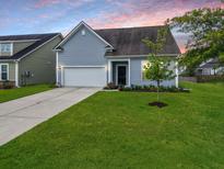 Charming single-Gathering home with a well-manicured lawn, attached garage, and beautiful landscaping, perfect for suburban living at 123 Oyama Rd, Summerville, SC 29486