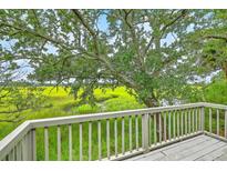 Enjoy a relaxing view from this spacious deck overlooking a lush, green landscape at 638 Harbor Creek Pl # 19, Charleston, SC 29412