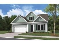 Charming home with green siding, a white garage door, and well-maintained landscaping at 778 Maynard Ln, Summerville, SC 29486