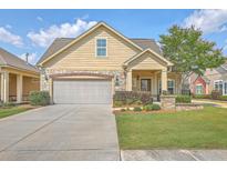 Charming home with a two-car garage, well-manicured lawn, and attractive landscaping at 271 Village Stone Cir, Summerville, SC 29486