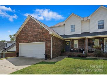 Brick front exterior of two-story home with attached garage at 905-A Linney Ln, Shelby, NC 28152