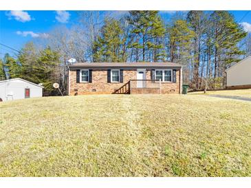 Brick ranch house with a spacious yard and mature trees at 1816 Alpine Dr, Kings Mountain, NC 28086