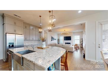 Spacious kitchen with granite countertops and stainless steel appliances at 2402 Paddlers Cove Dr, Clover, SC 29710