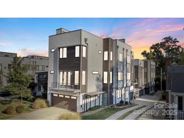 Modern three-story home with attached garage at 916-A Westbrook Dr, Charlotte, NC 28202