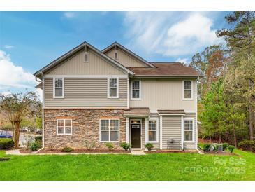 Two-story home with stone accents and landscaping at 786 Petersburg Dr, Fort Mill, SC 29708