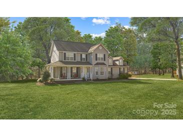 Two-story house with a large front yard and porch at 697 Maple Ridge Cir, Salisbury, NC 28147