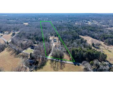 Aerial view of property showing house and large lot at 4345 Fish Pond Rd, Salisbury, NC 28146