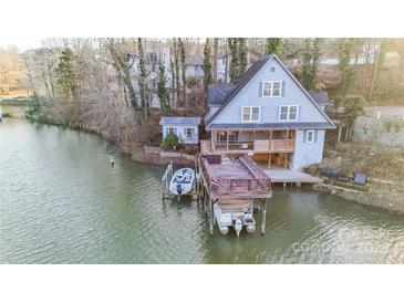 Lakefront A-frame home with private dock and boat slips at 5212 Bay Rd, Rock Hill, SC 29732