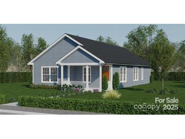 Charming craftsman style home with gray siding and a covered porch at 0 Shaver St # 4, Salisbury, NC 28144