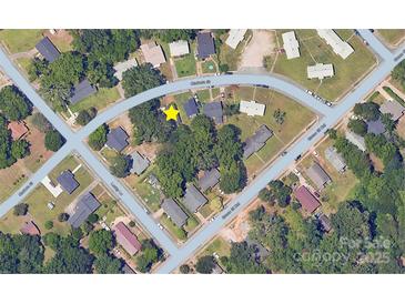Aerial view showing home location and surrounding neighborhood at 611 Clarinda St, Rock Hill, SC 29730
