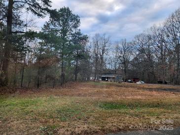 Sprawling front yard with mature trees leading to a charming single-story home at 453 Lancaster Estates Rd, Indian Land, SC 29707