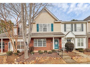 Inviting brick front exterior of charming townhome with landscaping at 2944 Caldwell Ridge Pkwy, Charlotte, NC 28213