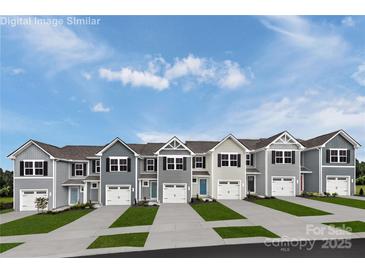 New townhouses with attached garages and neutral color palettes at 2037 Stephens Farm Dr # E, China Grove, NC 28023