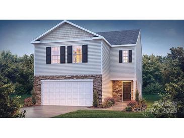 Two-story house with stone accents and a two-car garage at 1310 37Th Avenue Ne Ln, Hickory, NC 28601