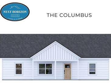 The Columbus: Charming one-story home with white siding and a gray roof at Lot 19 Knottywood Ln # Lot 19, Vale, NC 28168