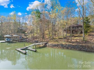 Scenic waterfront property with a private dock and picturesque lake views at 171 Agnew Rd, Mooresville, NC 28117