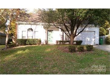 Charming single-story home with a well-manicured lawn and a lovely shade tree enhancing its curb appeal at 2032 David Earl Dr, Charlotte, NC 28213