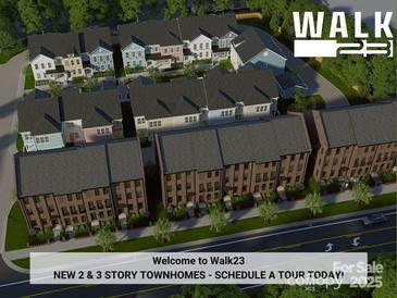 New two- and three-story townhomes in a walkable community at 214 Gilead Rd, Huntersville, NC 28078