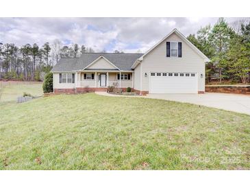 Charming home featuring a two-car garage and covered front porch at 4205 Ore Bank Dr, Lincolnton, NC 28092