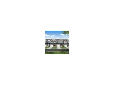 Charming townhome exterior featuring multiple garages, creating a delightful street view with manicured lawns at 6250 Tea Olive Dr # 240, Harrisburg, NC 28075