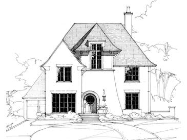 Charming two-story home with multiple windows and an arched entryway at 379 Ridgewood Ave, Charlotte, NC 28209