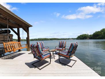 Outdoor seating area on a dock overlooking the water at 1328 Astoria Pkwy, Catawba, NC 28609