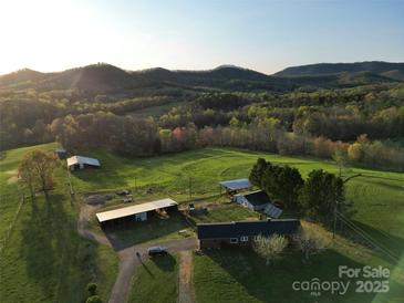 Expansive property featuring a charming home and outbuildings nestled among rolling hills and verdant pastures at 5373 Nc Hwy 16 N Hwy, Taylorsville, NC 28681