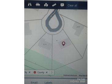 A map showing the location of the property in relation to the surrounding area at 2213 Wheaton Way, Monroe, NC 28112