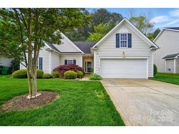 Charming home featuring a manicured lawn and beautiful landscaping at 13505 Michael Lynn Rd, Charlotte, NC 28278